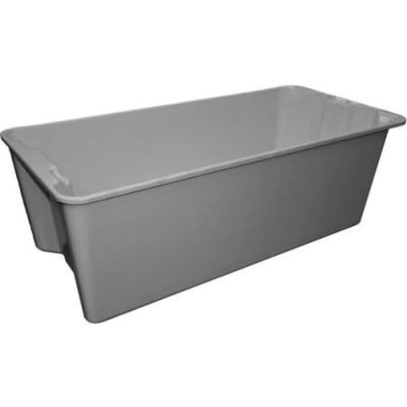 MFG TRAY Molded Fiberglass Nest and Stack Tote 780008 with Wire - 42-1/2" x 20" x 14-1/4", Gray 7800085172W